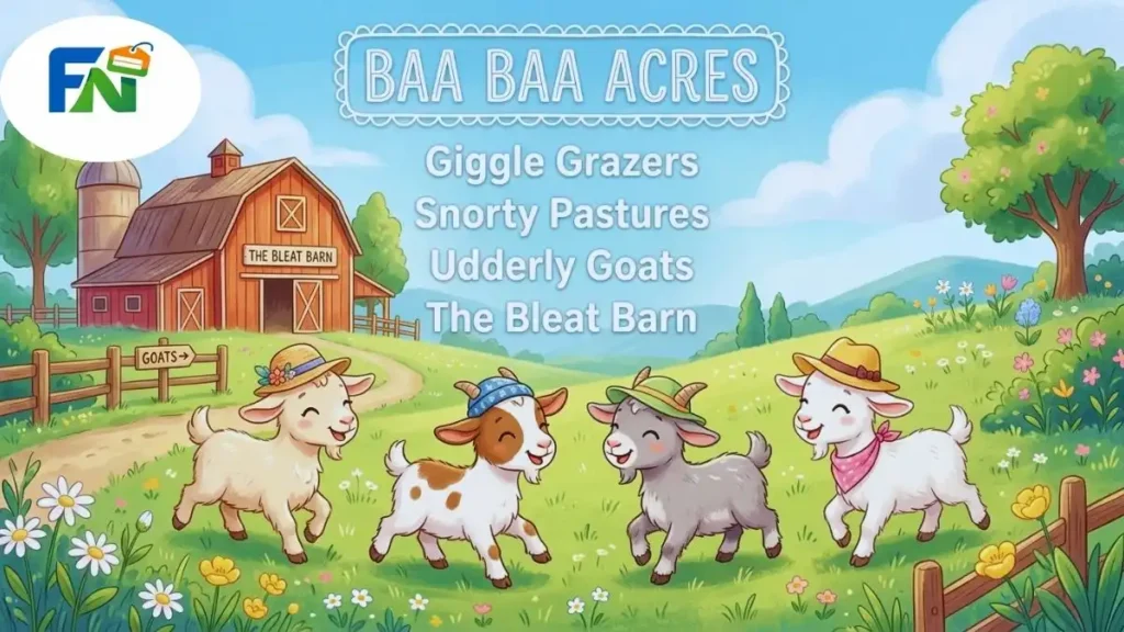 Funny Goat Farm Names