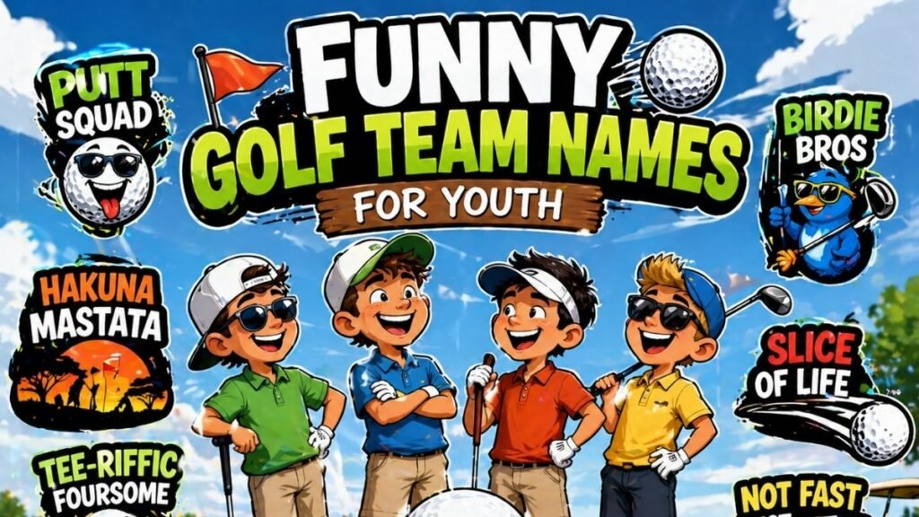 Funny Golf Team Names for Youth