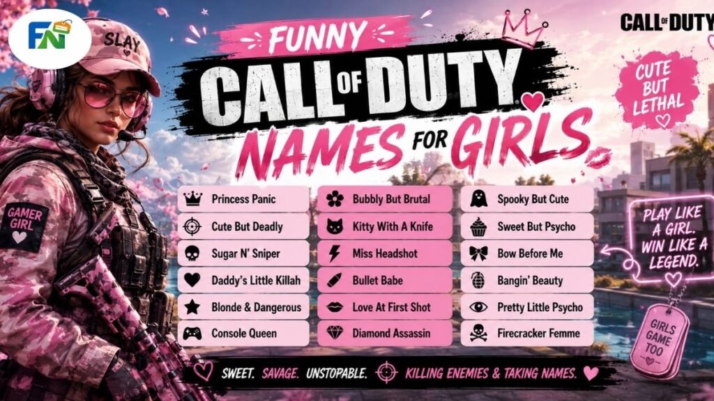 Funny Call Of Duty Names for girls
