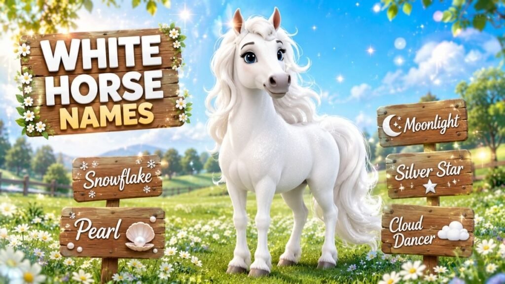 Funny White Horse Names