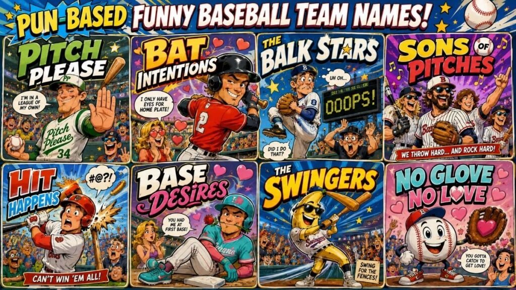 Pun-Based Funny Baseball Team Names
