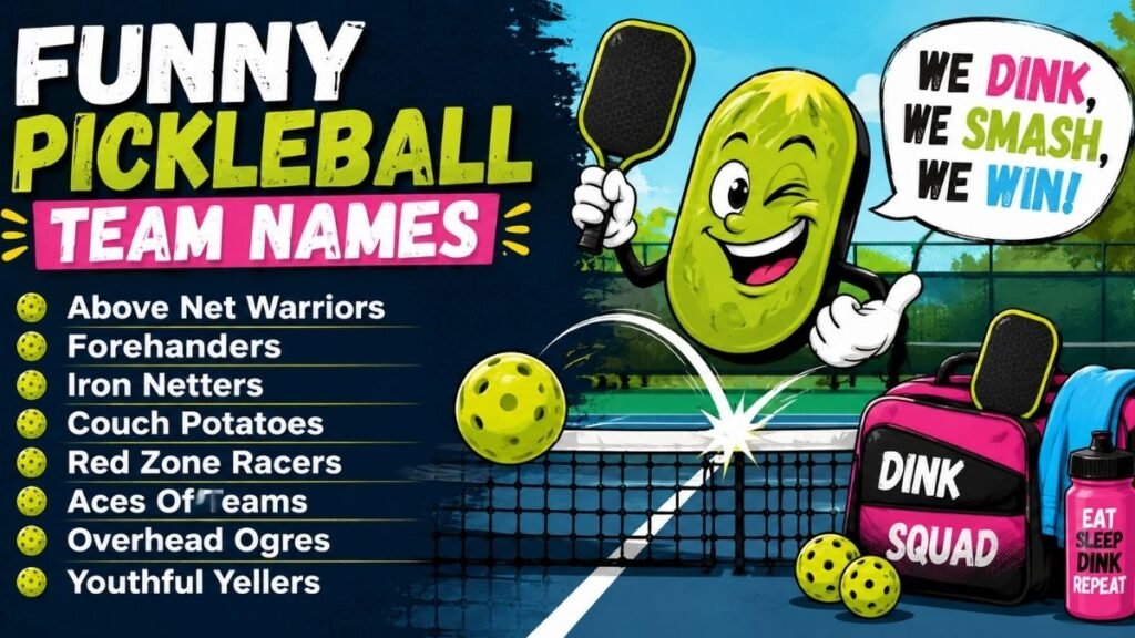 Best Funny Pickleball Team Names