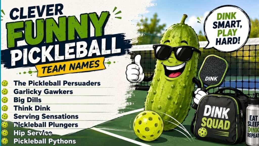 Clever Funny Pickleball Team Names