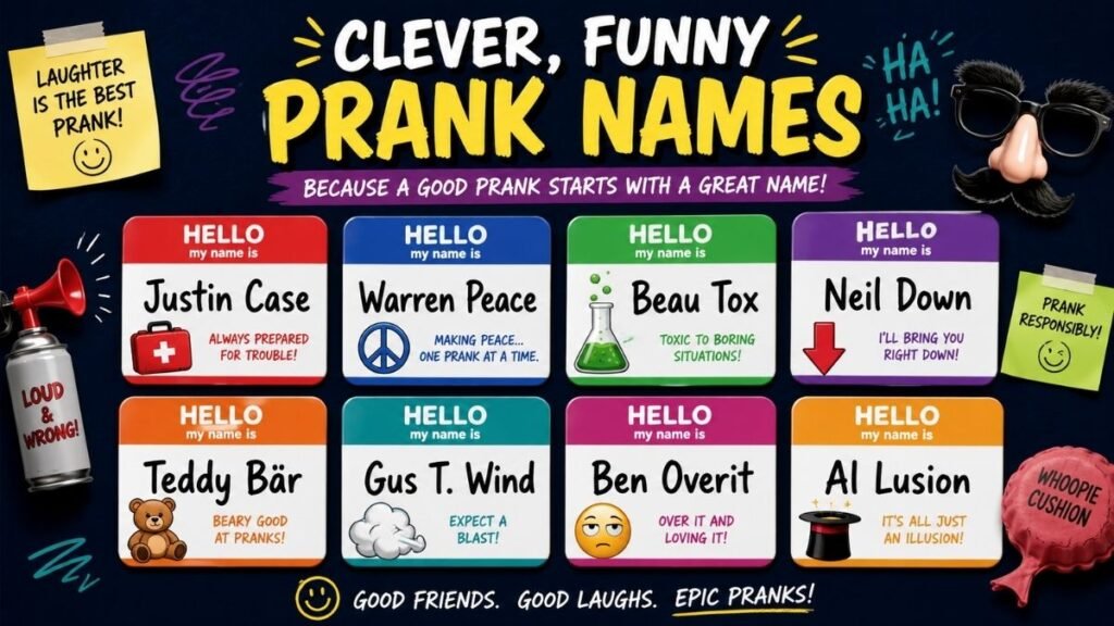 Clever Funny Prank Names