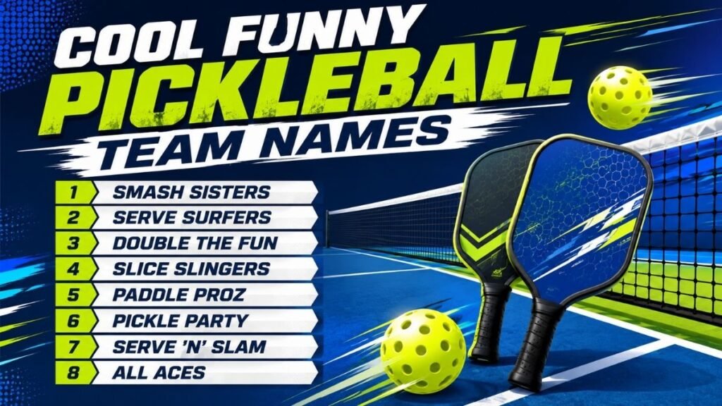 Cool Funny Pickleball Team Names
