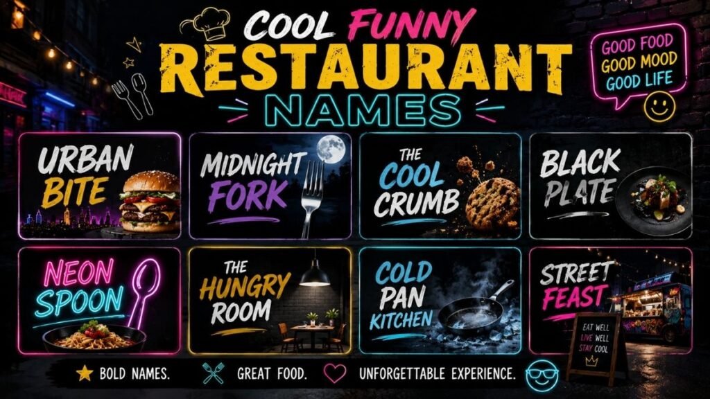 Cool Funny Restaurant Names