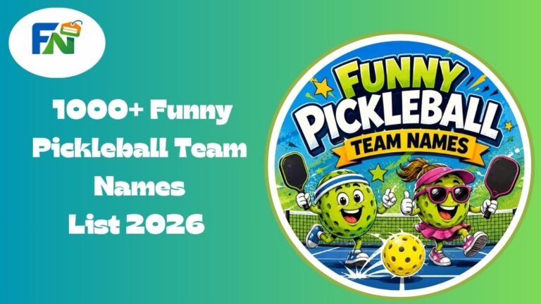 Funny Pickleball Team Names