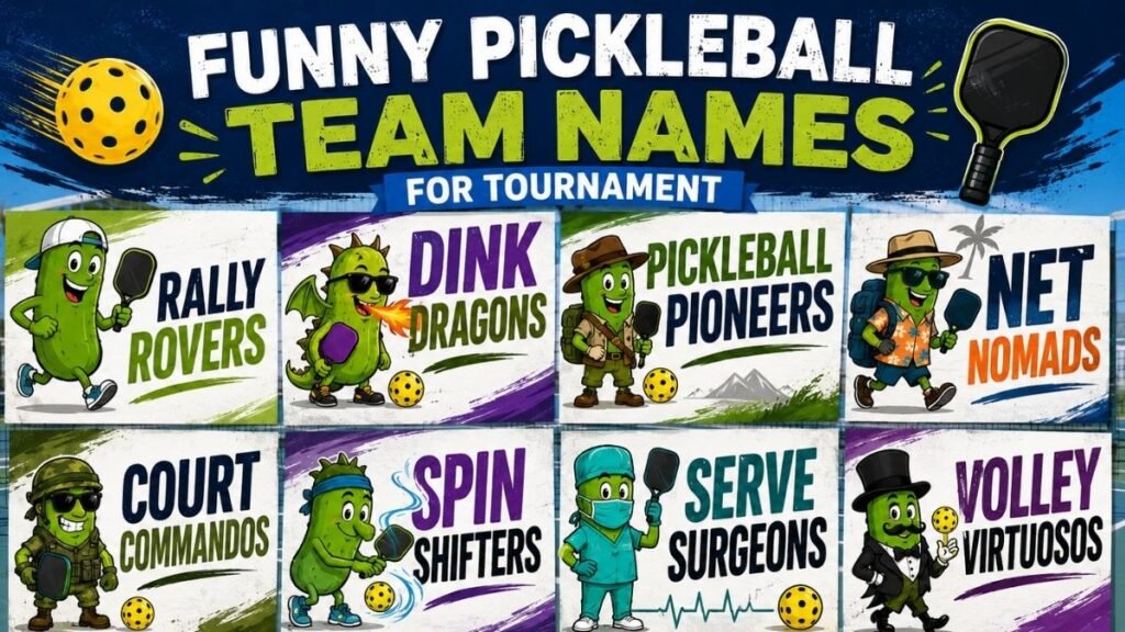 Funny Pickleball Team Names For Tournament
