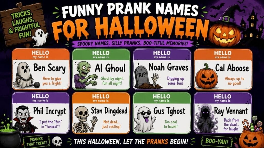 Funny Prank Names For Halloween