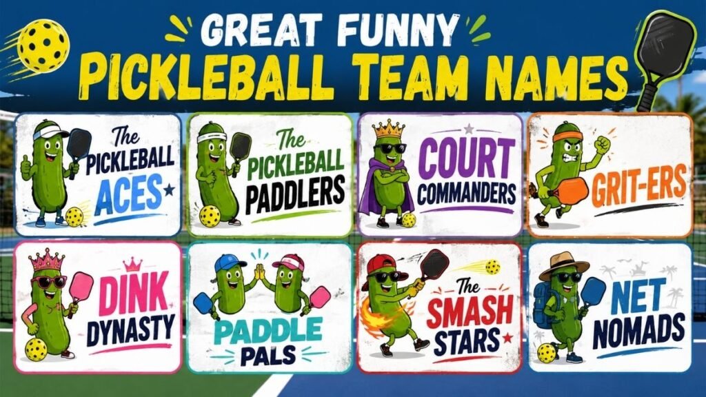 Great Funny Pickleball Team Names