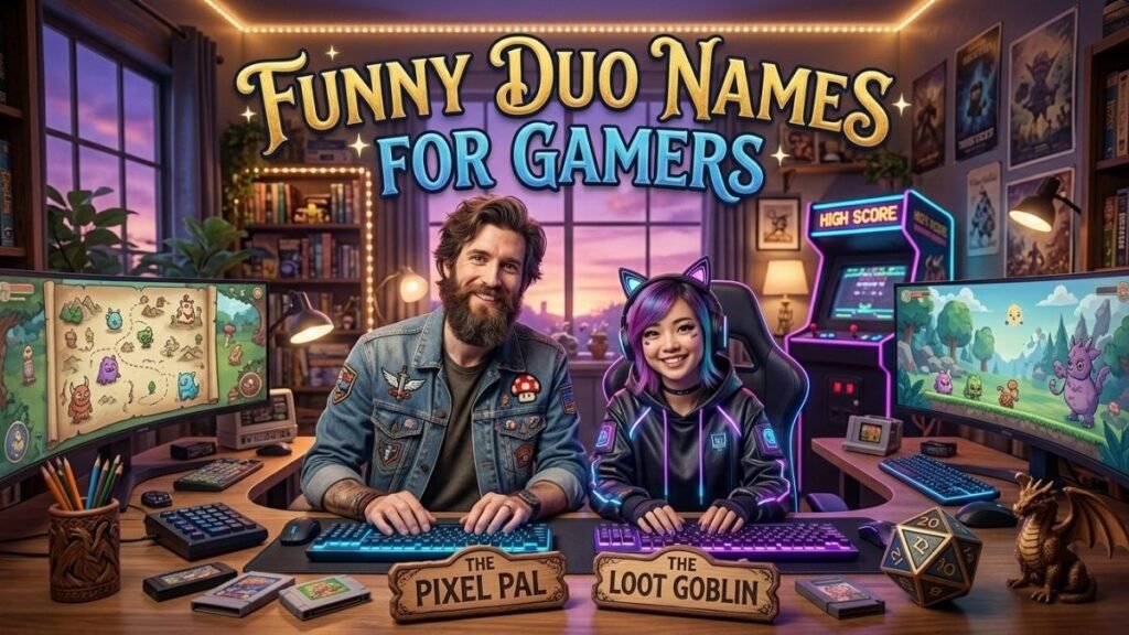 Funny Duo Names for Gamers