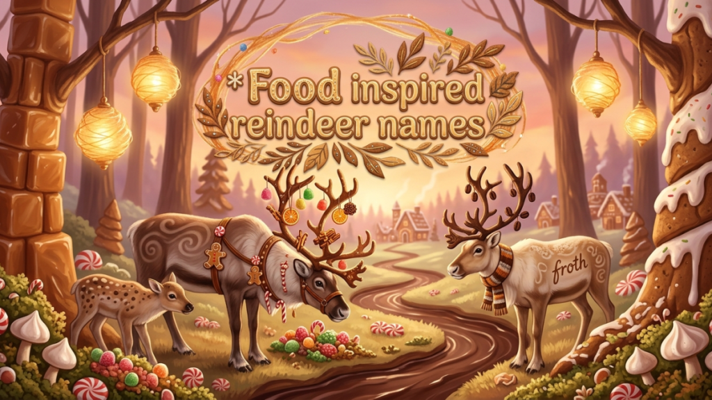 Food-Inspired Reindeer Names
