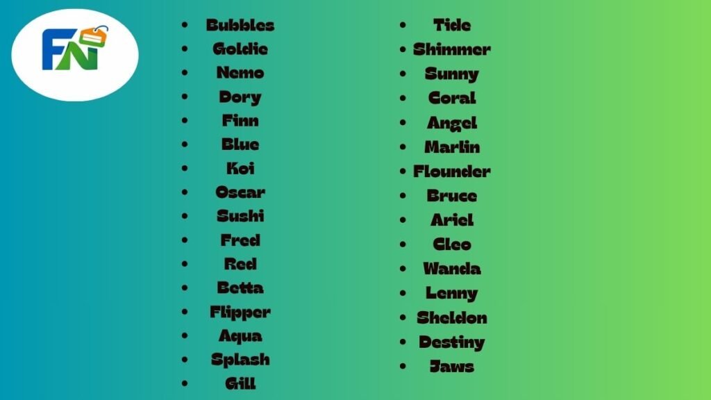 Popular Fish Names