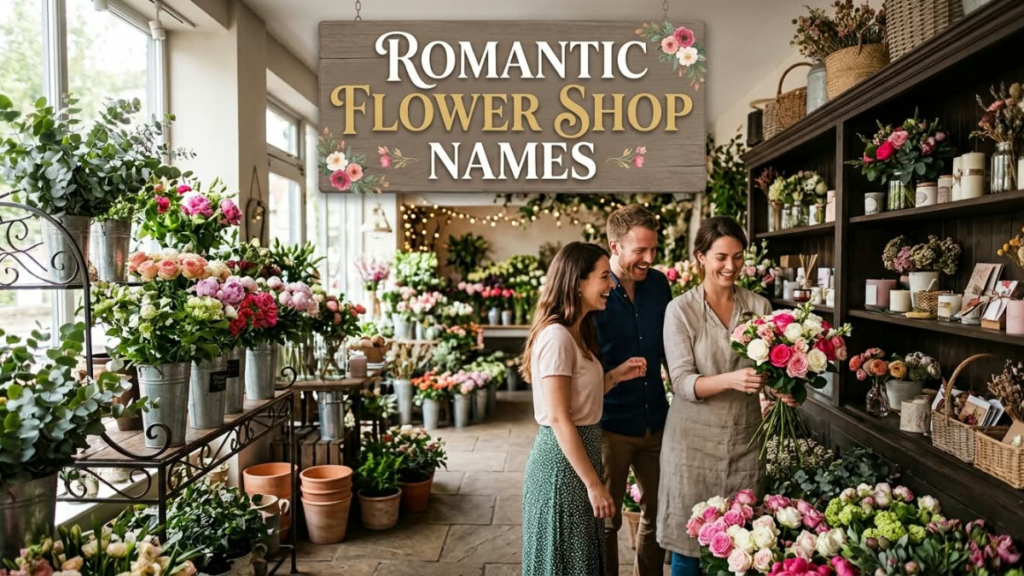 Romantic Flower Shop Names