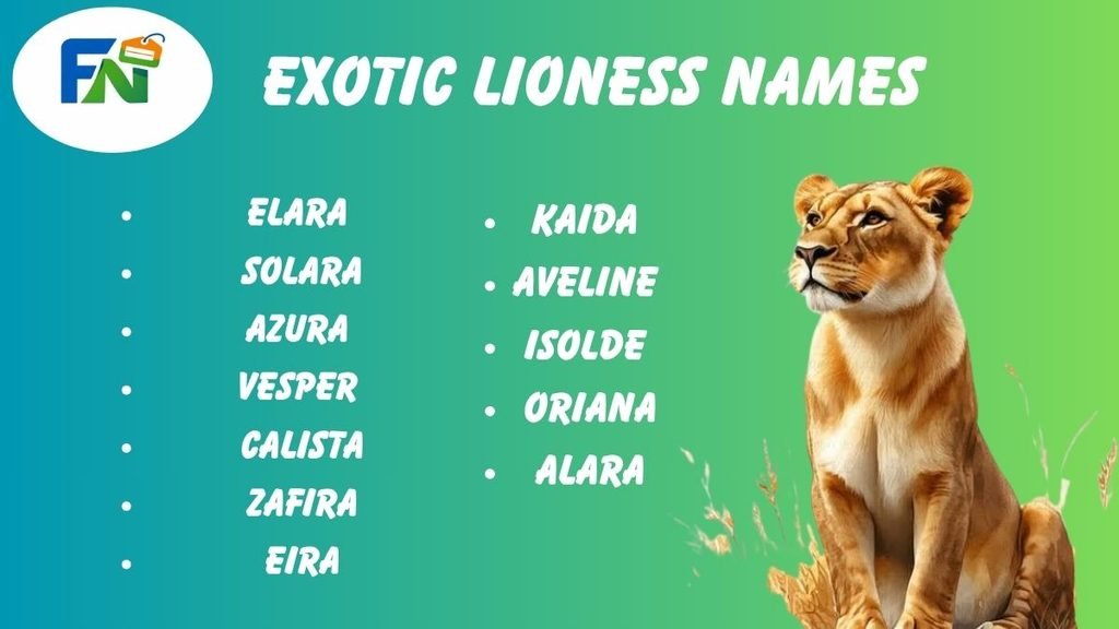 Exotic Lioness NAMES