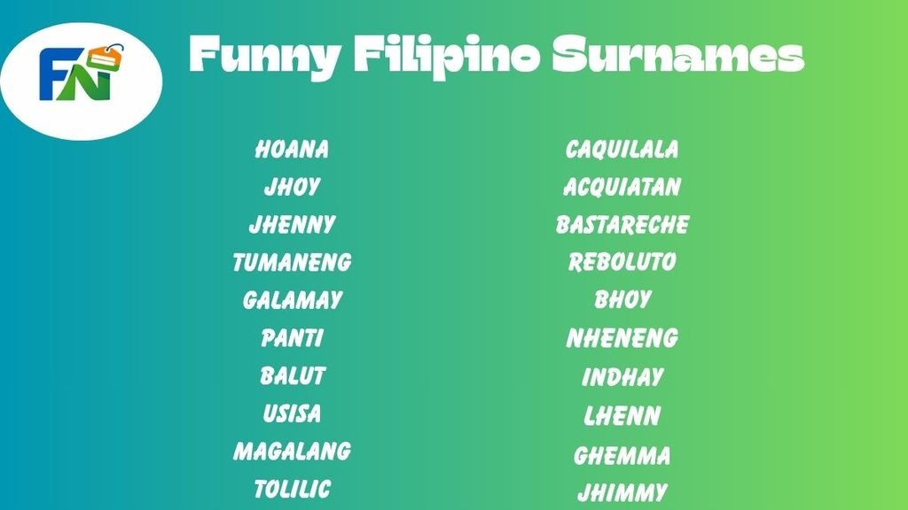 Funny Filipino Surnames