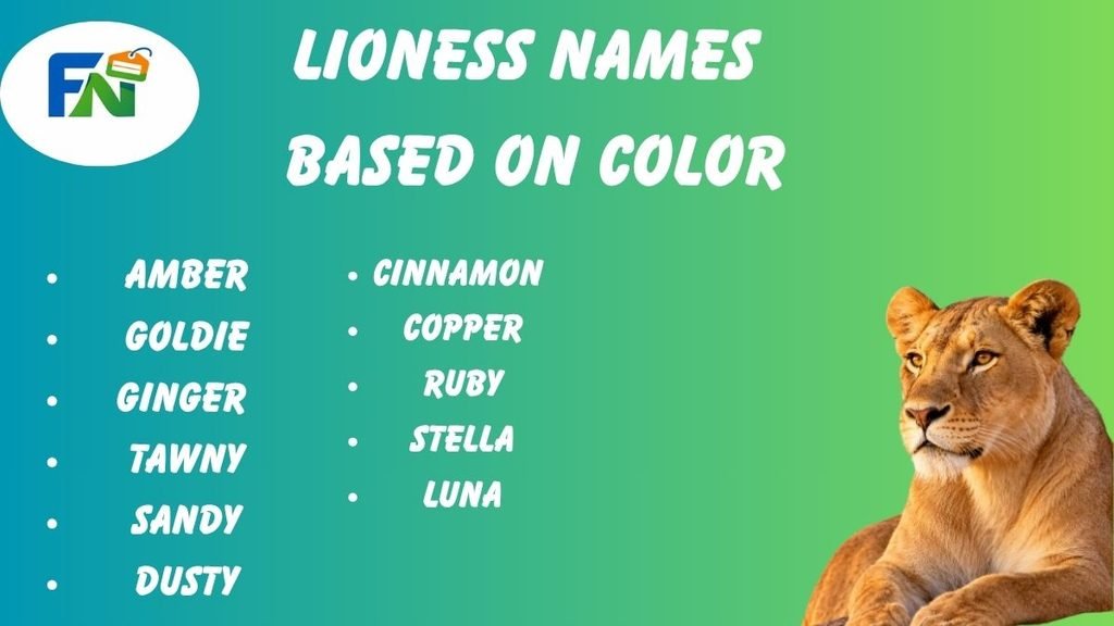 Lioness names based on color