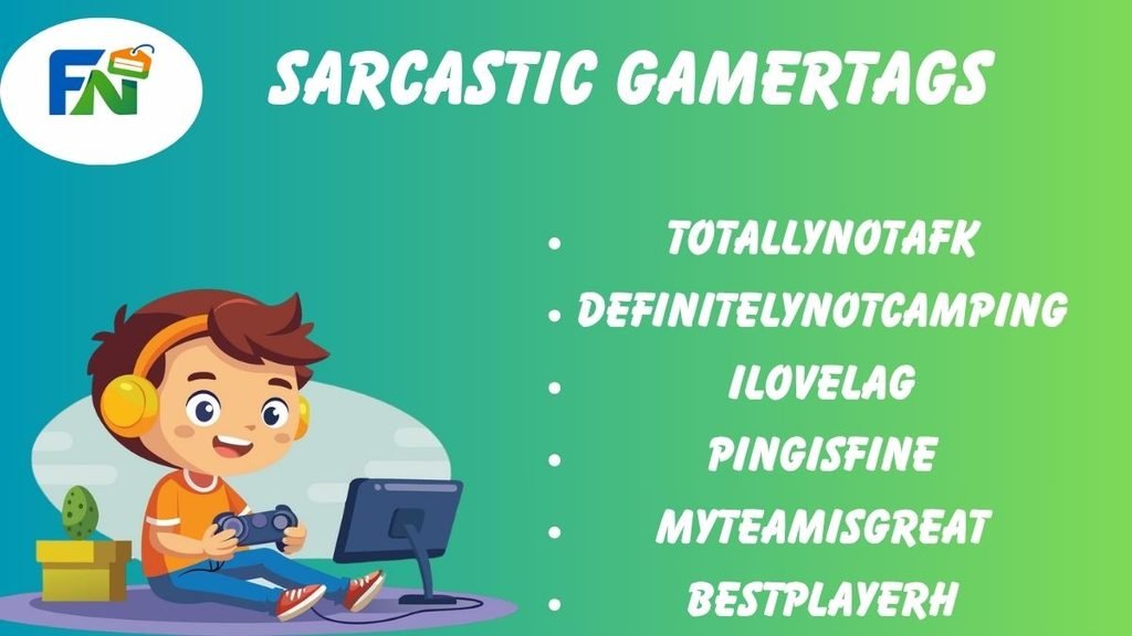 sarcastic gamertags